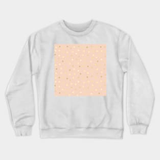 Golden Stars Pastel Pattern Crewneck Sweatshirt